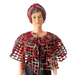 African Print Strap Cape